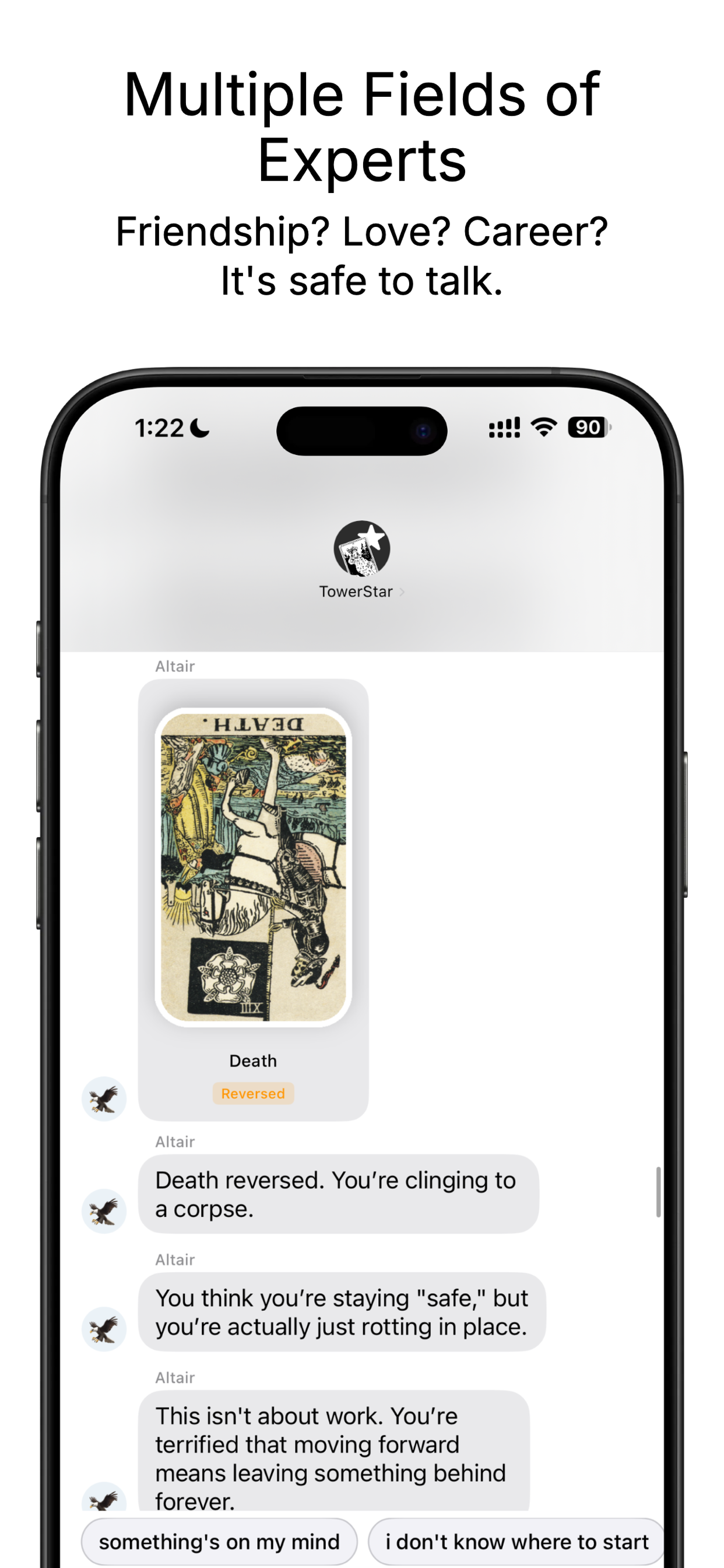 StarChat tarot reading